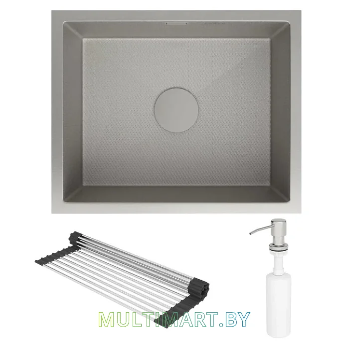 Кухонная мойка Roxen Uno 560210-54S (сатин текстурный)